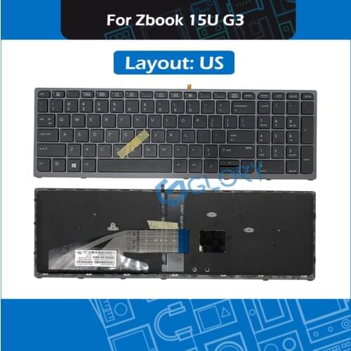 New Laptop US Keyboard For HP Zbook 15 G3 Keyboard w/ backlit Replacement