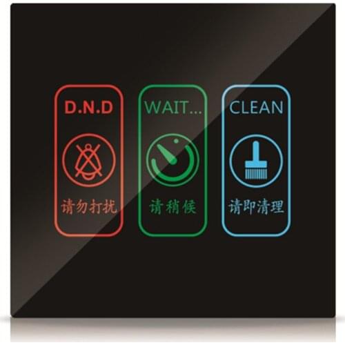 New Touch Light Switch Touch Switch for Hotel Guest Room Control System