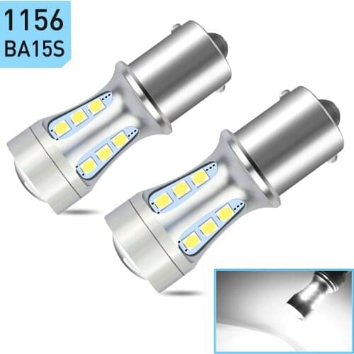 P21W led BAY15D PY21W BA15S White Car LED Bulb P21/5W Turn Signal 1156 3030 6000K T20 W16W T15 W21/5W 7443 W21W Running lights