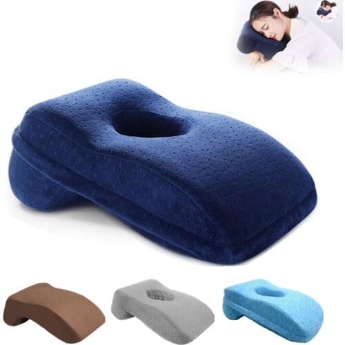 Memory Foam Lunch Break Pillow Slow Rebound Napping Pad Support Lying Pillow Office Nap Pillow Student Protect Neck Hand Numb