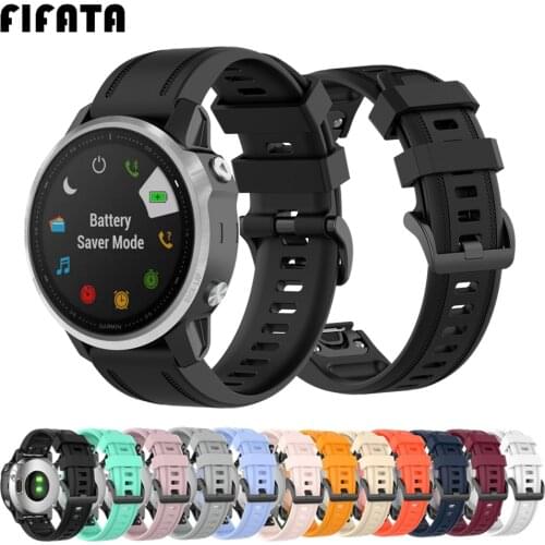 FIFATA Sport Watchbands For Garmin Fenix 6S 5S Quick Release Strap Silicone Bracelet For Garmin Fenix6s Pro / 5s Plus Wristband