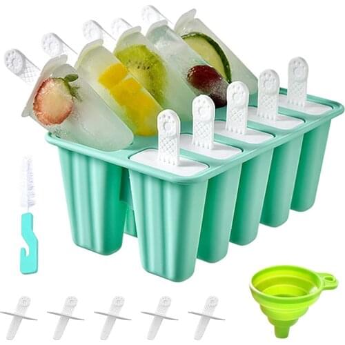 Popsicle Molds Silicone Reusable Ice Molds Easy Release Popsicle Maker
