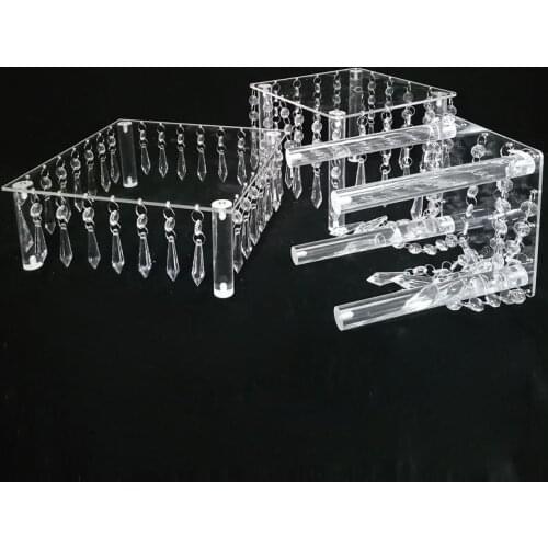 Wedding Acrylic Crystal Cake Stands Wedding Round Cake Display Tools Party Cake Holder Wedding Decoration Cake Stand