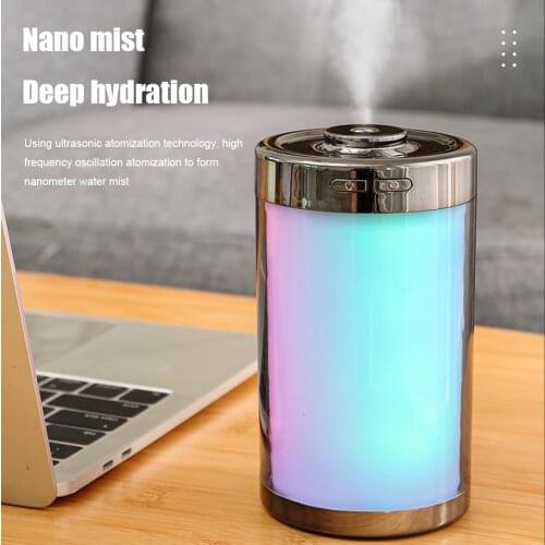 USB Air Humidifier Pure and Transparent PC Material Home Car Atomizer Marquee Night Light Office Air Purifier