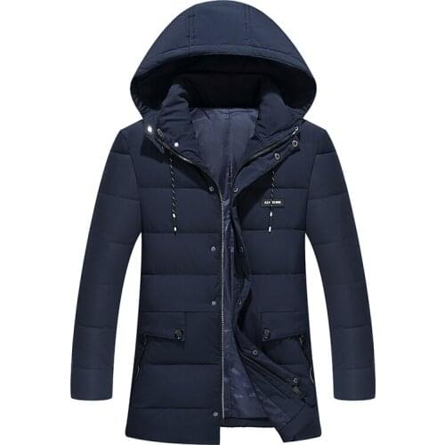 Windproof Casual Male Parkas Newest Men Winter Jacket Large Size Quality Coat Cotton Padded Hooded Wadded Thickness Warm