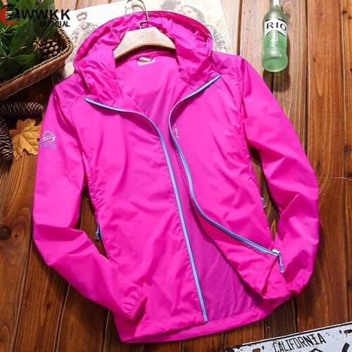 WWKK Hiking Summer Jacket Women Camping Trekking Fishing Sun Protective Clothes Outdoor Sport Windbreaker Anti UV Coats