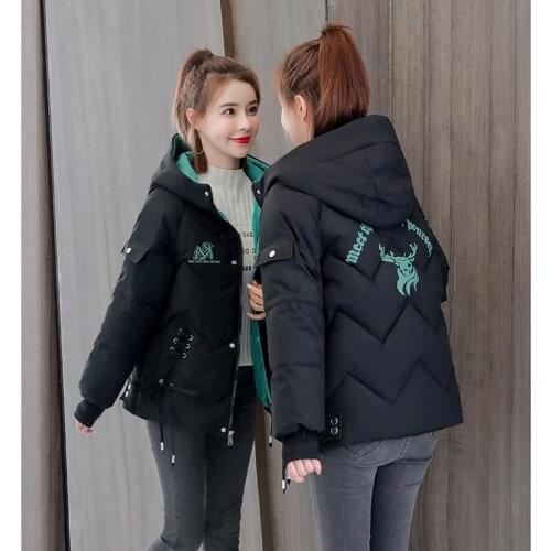 Women Short Down Cotton Coat2021Winter Jackets Loose Thick Warm Parka top Lady Bread Coat Casual Hooded Parka Overcoat Plus Size