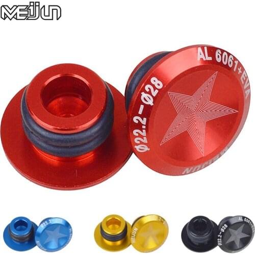 1 Pair MTB Road Bike Handlebar End Plugs Aluminum Alloy Cycling Biycle Handlebar Grips Plug Handle Grip Bar End Stoppers