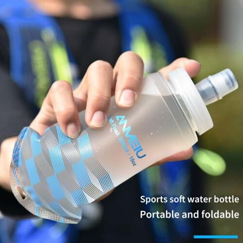 1PCS 300ml Reusable Sports Water Bottle Collapsible Water Bottle Outdoor BPA Free Lightweight Travel Water Bottle Outdoor Supply