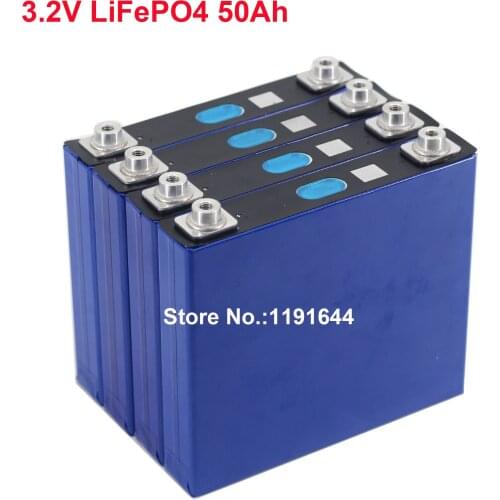 4PCS/Lot LiFePO4 3.2V 50Ah For 12V 50Ah Battery Pack E-Scooter Electric Wheelchair