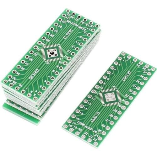 5PCS QFN32 QFN40 to DIP 32/40 Adapter PCB Board Converter Double Sides NEW