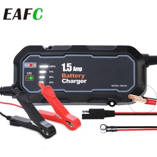 12V Car Battery Charger Multi-Protection Fully Automatic Intelligent Chargers 4 Stage Charging State Automobiles Battery-Charger