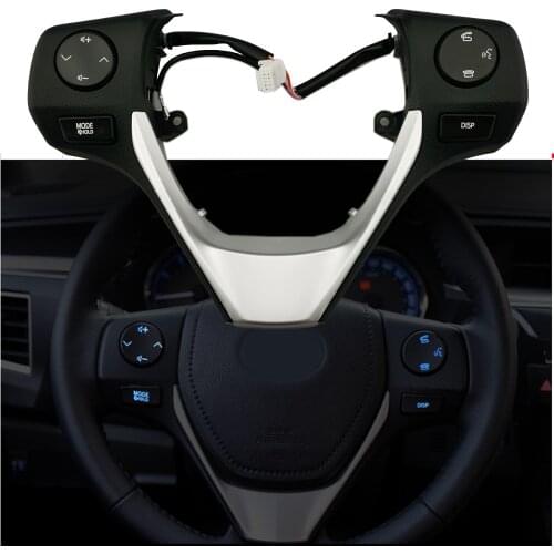 Car Styling 84250-02560 Buttons Bluetooth Phone Steering Wheel Audio Control Button For TOYOTA Corolla Yalis RAV4 2014 2015