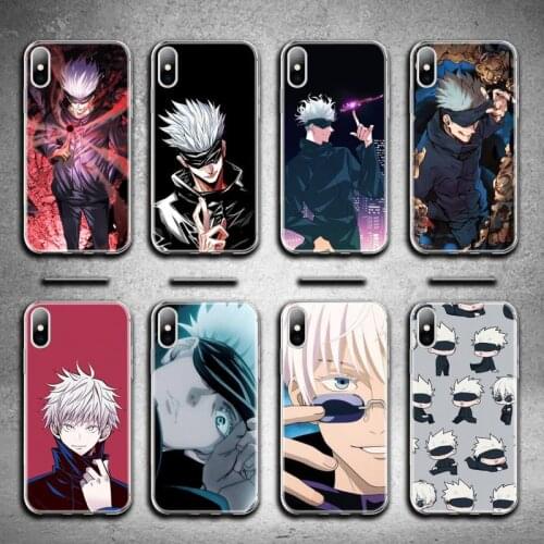 Jujutsu Kaisen Gojo Satori Phone Case for iphone 12 pro max mini 11 pro XS MAX 8 7 6 6S Plus X 5S SE 2020 XR cover