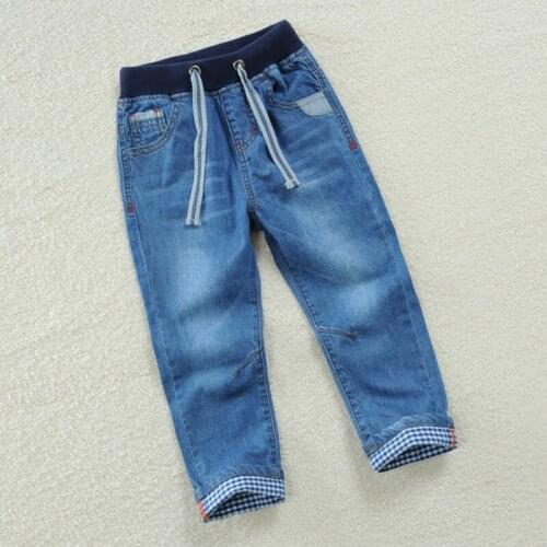 Childrens pants 2018 spring and autumn new boys jeans trousers casual children in the big childrens pants