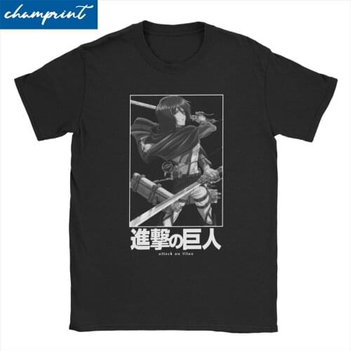 Men Women Ackerman Attack On Titan AOT Anime T Shirt Japan Hero Manga Clothes Humor Round Collar Tees Plus Size T-Shirt