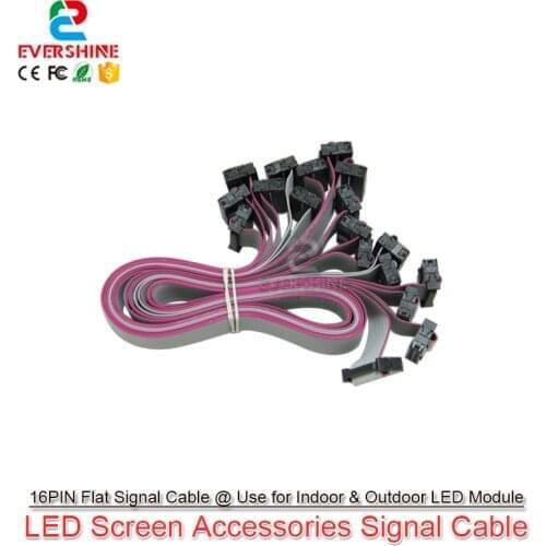 10Pcs/Lot 100cm Length 16Pin HUB Signal Transmit Flexible Data Cable Wire Connection For LED Display Module