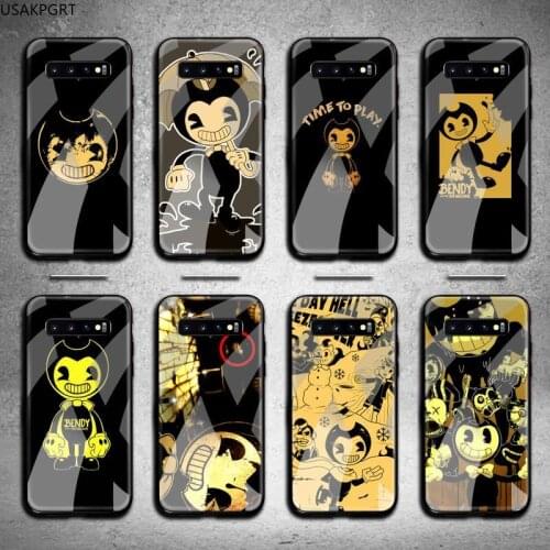 Jomy Bendy and game Ink Machine Phone Case Tempered Glass For Samsung S20 Plus S7 S8 S9 S10 Note 8 9 10 Plus