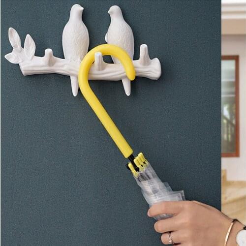 Nordic Creative Bird Coat Hook Wall-mounted Coat Hook Artificial Bird for Decoration Modern Home Decoration Hanger on the Wall