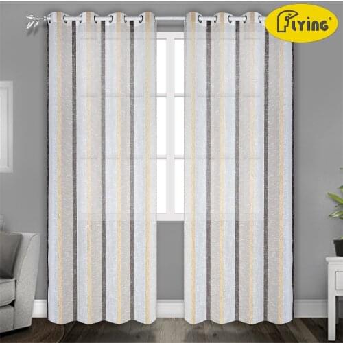 Flying Curtain with yarn dyeing chenile and chemical fibre for big window curtain and bed window curtain