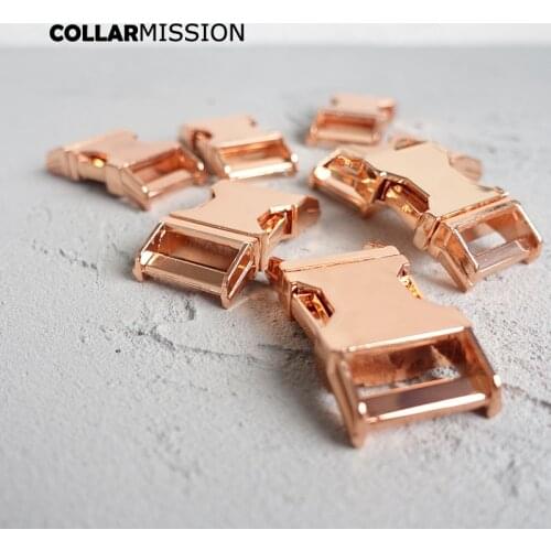 Metal Curved Side quick Release Buckles for 20mm pet collar DIY Accessories top quality Zinc Alloy Plated metal buckle CK20M