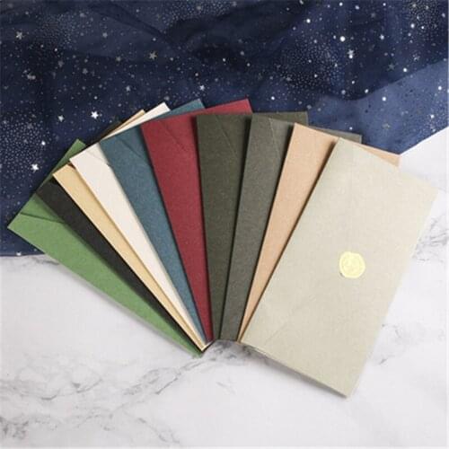 5pcs/pack Colorful Envelopes Paper Retro Blank Mini Paper Envelopes Wedding Party Invitation Greeting Cards Gift