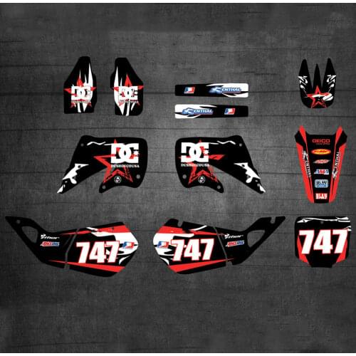 GRAPHICS Stickers Motorcycle Decos Kits For Honda CR125 CR 125 1998 1999 CR 125R For Honda CR250 CR 250 1997 1998 1999 CR 250R