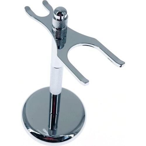 Men Razor Holder Stainless Shaving Brush Stand Safety Razor Razor Holder 15.2cm Razor Rack and Brush Not Including