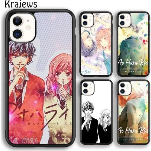 Krajews Anime Ao Haru Ride Kiss Soft Phone Case Cover For iPhone 5 SE 6s 7 8 plus X XR XS 11 12 pro max Samsung Galaxy S8 S9 S10