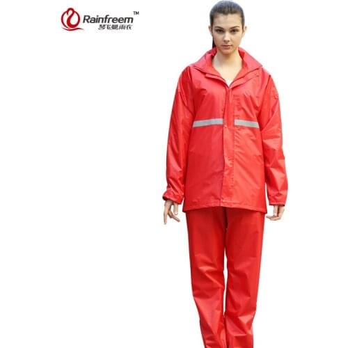 Rainfreem Impermeable Raincoat Women/Men Rainwear Single-layer Rain Coat Outdoor Motorcycle Raincoats Rain Gear Poncho