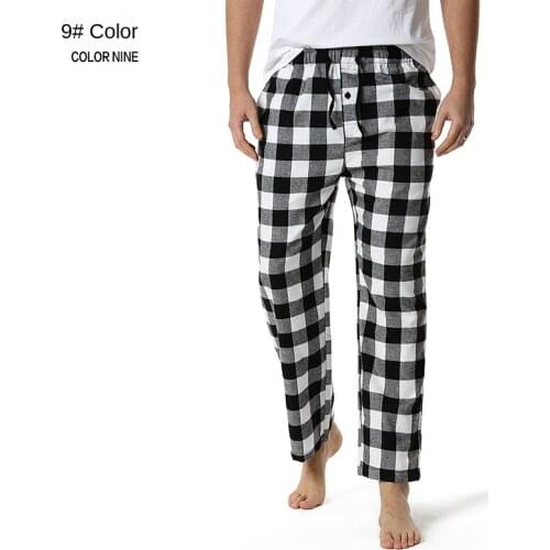 NINIBEIBEI Men's Checked Trousers