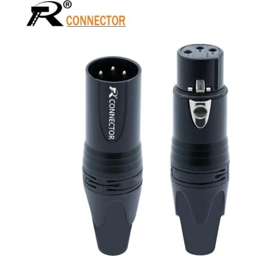 20PCS/10sets 3PIN XLR connector Microphone plug male female adapter MIC wire connector 6 colors offer M/F