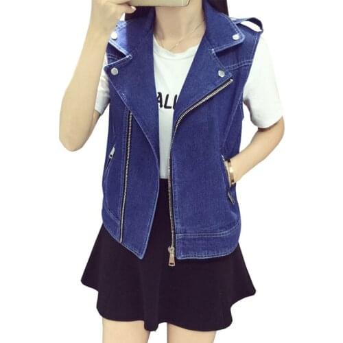 Plus size 8XL Loose White Black Blue Denim Vest Women Summer Waistcoat Sleeveless Jacket Korean Fashion Short Jeans Vest Female