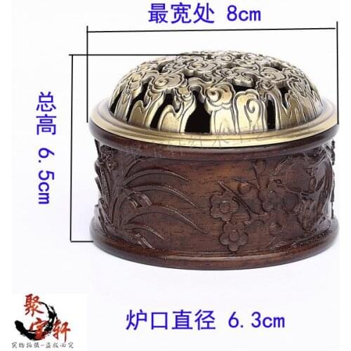 Solid wood are recommended tea incense inserted sandalwood aloes annatto present black catalpa wood plate of incense incense