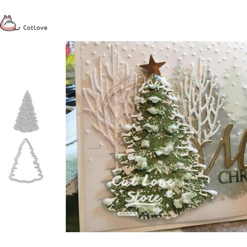 Christmas Tree Metal Cutting Dies Christmas Stencil For DIY Scrapbooking Paper Card Decorative Craft Embossing Die Cuts New 2019