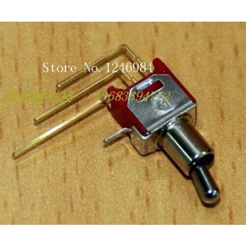 [SA]TS-8 gold-plated two tranches M5.08 small tripod scoliosis toggle switch toggle switch Q22 Taiwan Deli Wei 2MS1--50pcs/lot