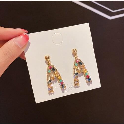 Earrings 2020 New type ear nail temperament is simple and sweet fashionable female ear nail jewelry pendientes mujer