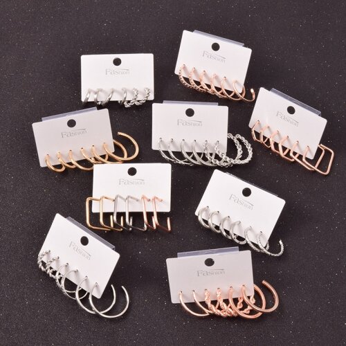 Hoop Earrings Pendientes Mujer Earrings Set Earrings For Women 2021 Fashion Trendy Flower Pearl Charms boucle oreille femme