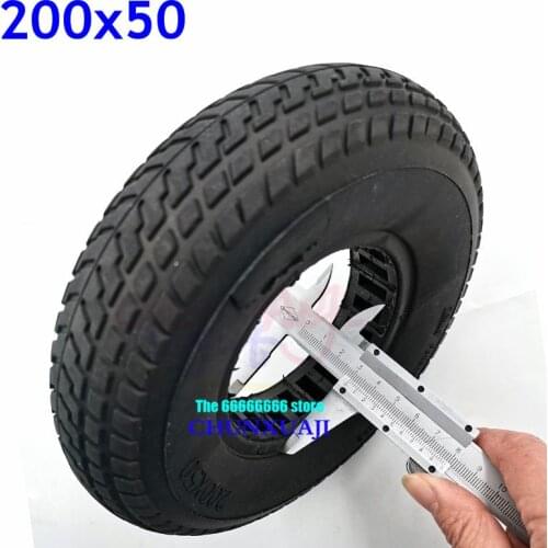 200 X 50 (8x2) Mobility Scooter Wheelchair Tire Solid Tyres 200x50 for Razor E100 E125 E200 Scooter Vapo 200*50