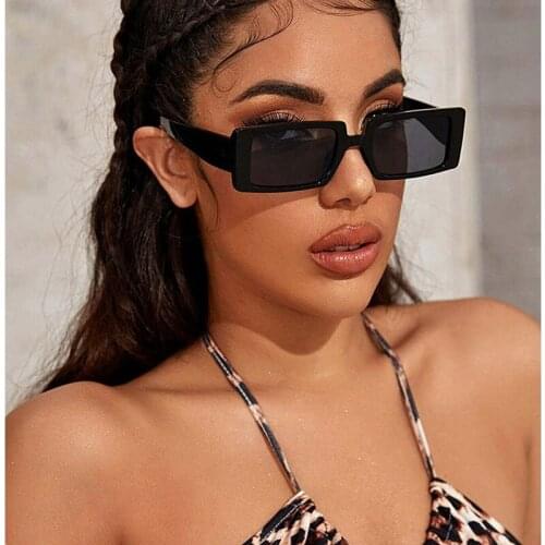 Retro Square Sunglasses Women Fashion Small Frame Sunglasses Sunglasses Trend Square Sunglasses Women Simple Square Glasses