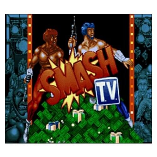 Super Smash T.V. USA Version 16 bit English Big 46 pins Grey Game Card For NTSC Game Player