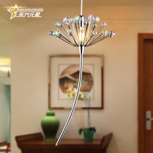 G4 LED pendant light iron art crystal lamp mini hallway entrance lamp indoor decoration Hanging light fixture
