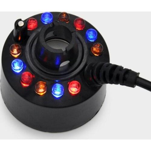 12 Leds Ultrasonic Mist Maker Fogger Water Fountain Pond Fog Machine Atomizer Air Humidifier EU/US/UK Plug fog fountain