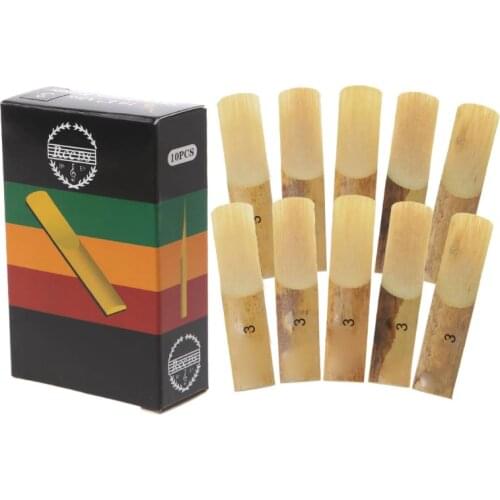 10pcs Eb Alto Saxophone Reeds Strength 2 2.5 3 Sax Woodwind Instrument Parts Xmas Gift Musical Instruments