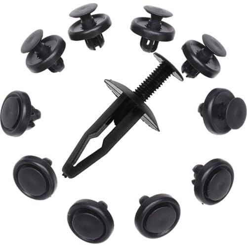 10X 7mmBumper Trim Clip Panels for Toyota Lexus Engine Shields Cover with 25Pcs Plastic Rivets Fastener Car Bumper Push Clips 32