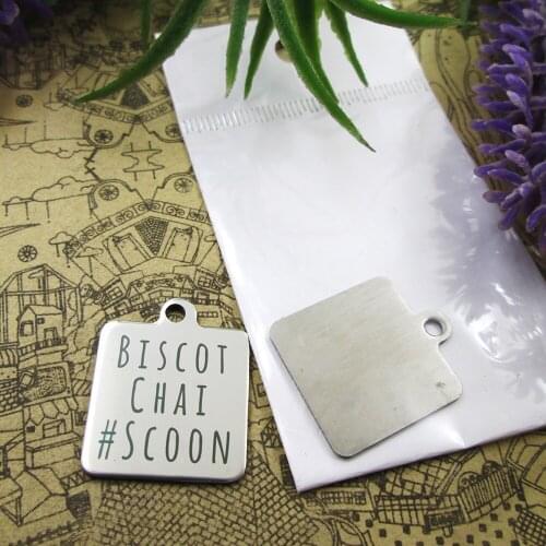 20pcs--"Biscot Chai Scoon"stainless steel charms more style for choosing DIY pendants for necklace