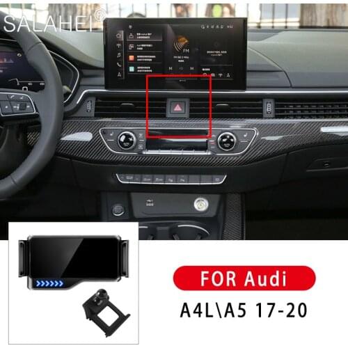 2021Hot Selling Electric Car Mobile Phone Holder For Audi A4L A5 2017 2018 2019 2020 360Rotatable Auto-sensing Car Fixed Bracket