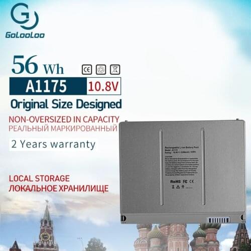 56Wh A1175 Battery For Apple MacBook Pro 15" A1150 A1260 A1211 MA464 MA463 MA600 MA601 MA609 MA610 MA896 MA895 MB133 MB144