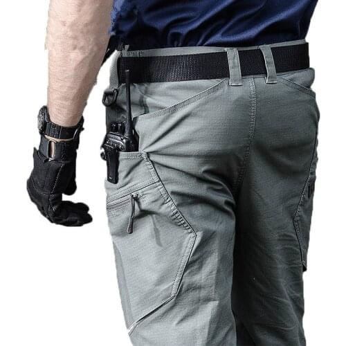 Military Tactical Cargo Pants Men Special Force Army Combat Pants SWAT Waterproof Large Multi Pocket Cotton Long Trousers
