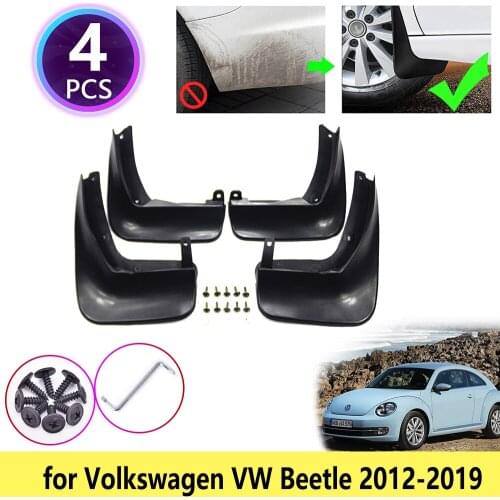 Mudguards Mudflap Fender Flaps Muddy Baffle Splash Accessories for VW Volkswagen Beetle 2012 2013 2014 2015 2016 2017 2018 2019